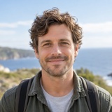 AI-generated sample traveler portrait
