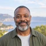 AI-generated sample traveler portrait